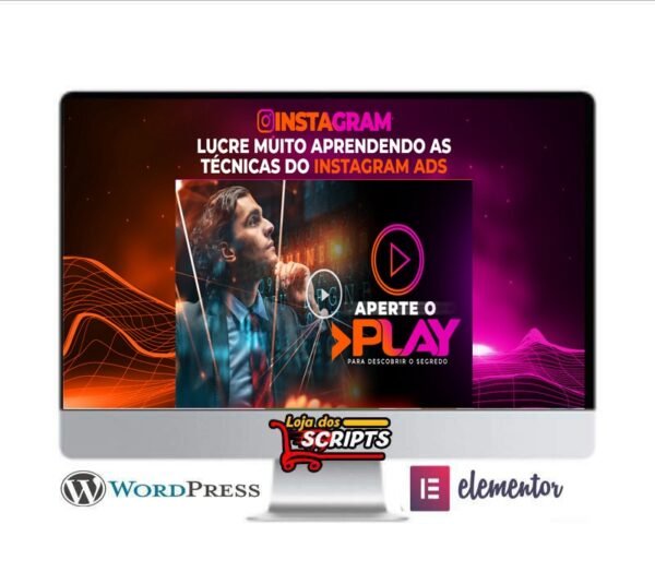 Landing Page Curso Instagram - COD-9309