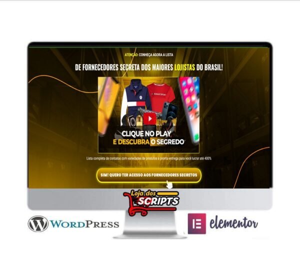 Landing Page Lista de Fornecedores -COD-9319