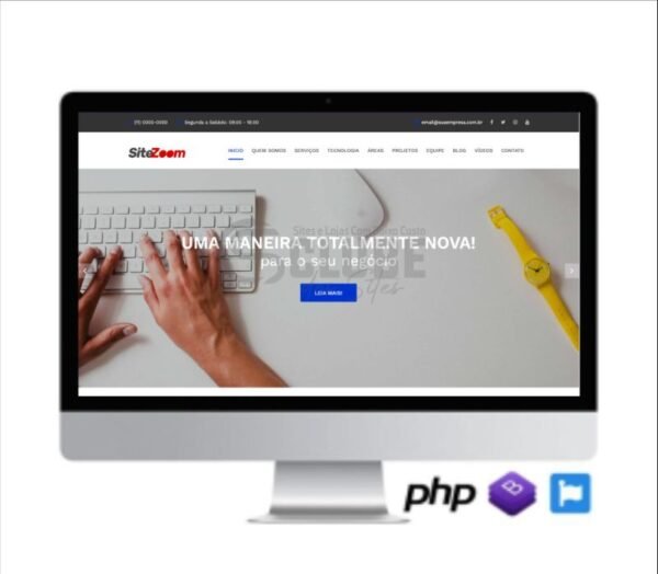 SCRIPT SITE PRONTO INSTITUCIONAL EM PHP 100% RESPONSIVO COD-8025